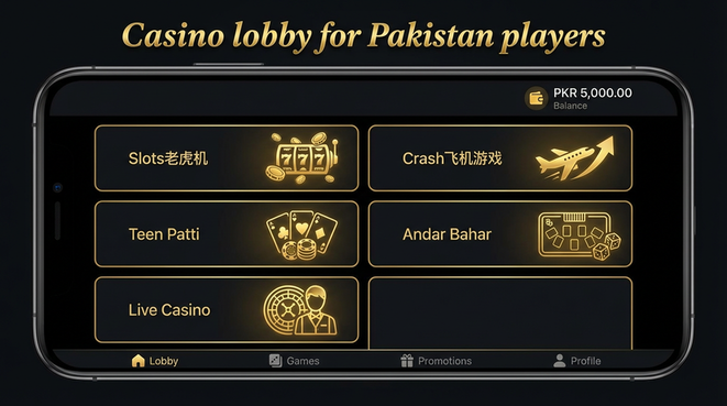Lobby view of spinwin for Pakistan users - 4